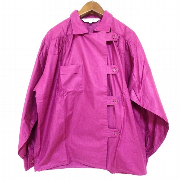 #anc クリスチャンディオール ChristianDior シャツ・ブラウス M ピンク ビンテージ レディース [899206]