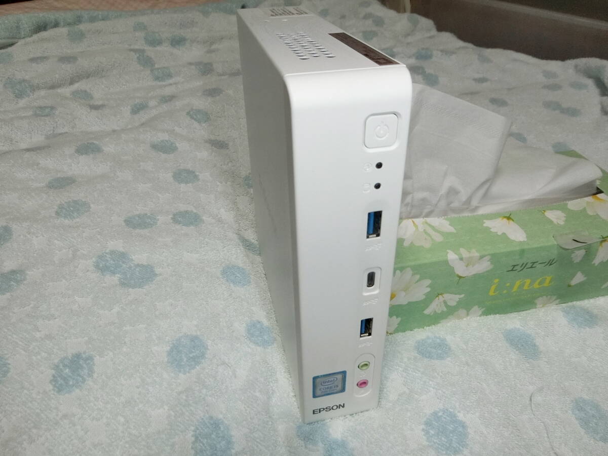 ミニPC EPSON Endeavor ST190E /第8世代i5-8500T/8GB/ 高速NVMe SSD 128GB + HDD 500GB/Win11Pro /Wi-Fi5+Bluetooth5 /miniPC 小型パソコン