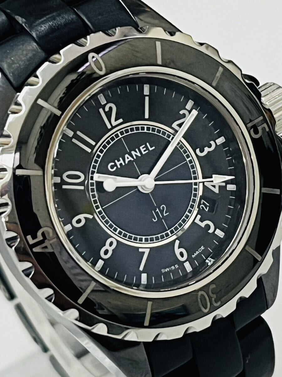 正規保証書付】CHANEL シャネル J12 黒ラバー H0681 レディース 正規保証書付】CHANEL シャネル J12 黒ラバー H0681 レディース