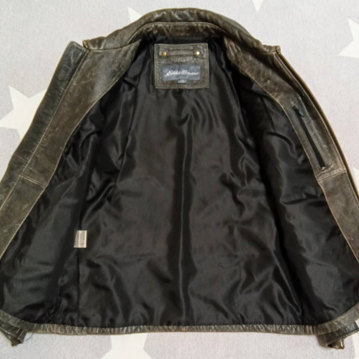 希少 米国 Eddie Bauer レザージャケット カウハイド 90's 牛革 希少 米国 Eddie Bauer レザージャケット カウハイド 90's 牛革