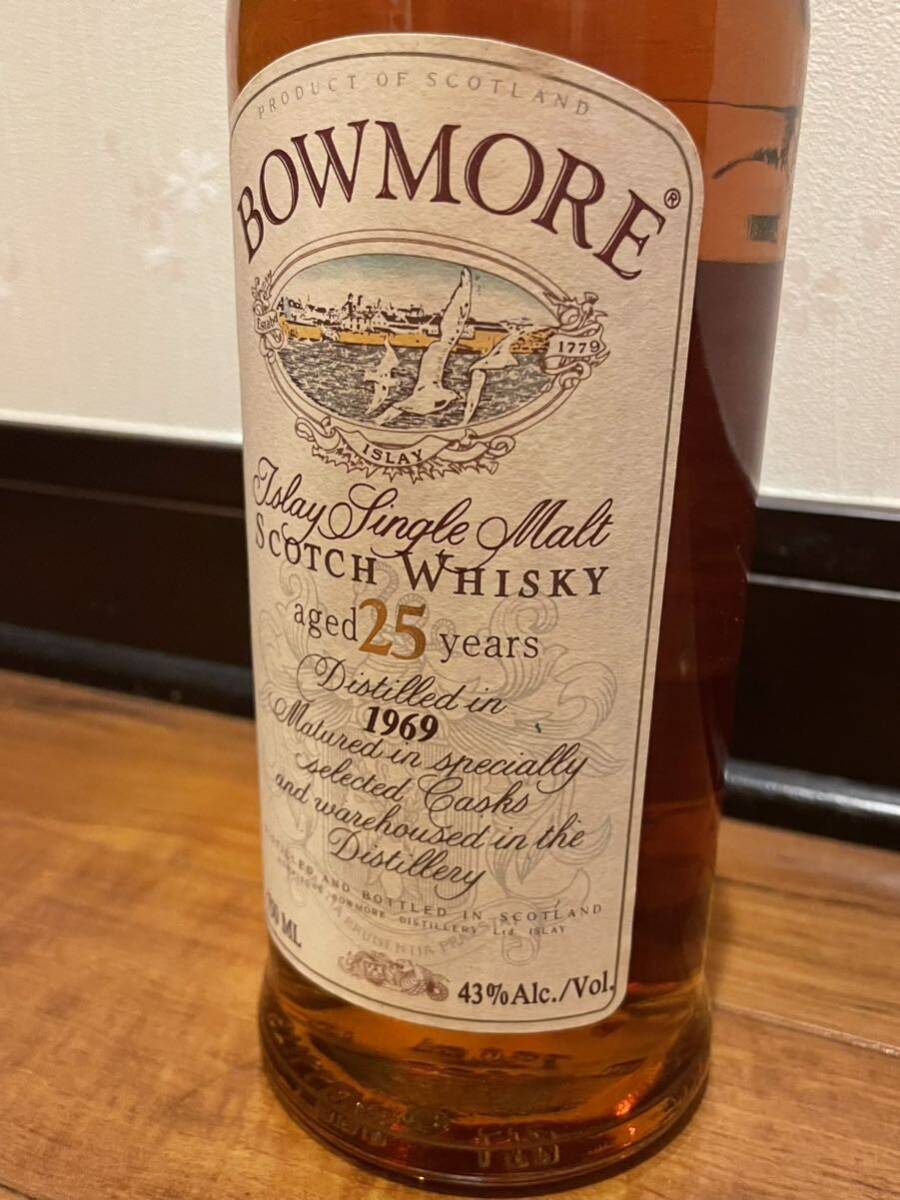 ボウモア 25年 1969 カモメラベル 750ml 43% BOWMORE(ハイ ボウモア 25年 1969 カモメラベル 750ml 43% BOWMORE(ハイ