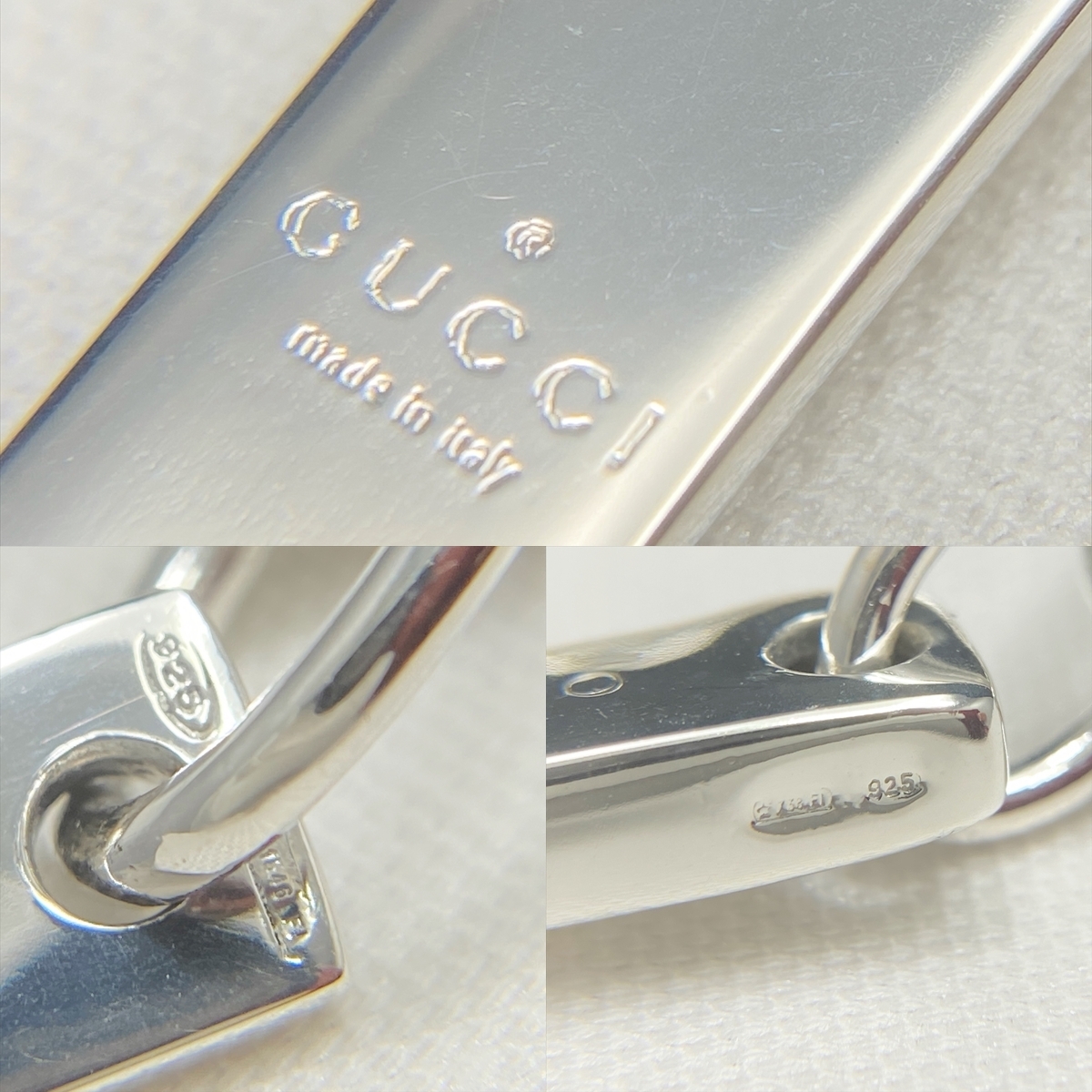新品仕上 希少 廃盤 グッチ GUCCI ロゴ プレート 極太 新品仕上 希少 廃盤 グッチ GUCCI ロゴ プレート 極太