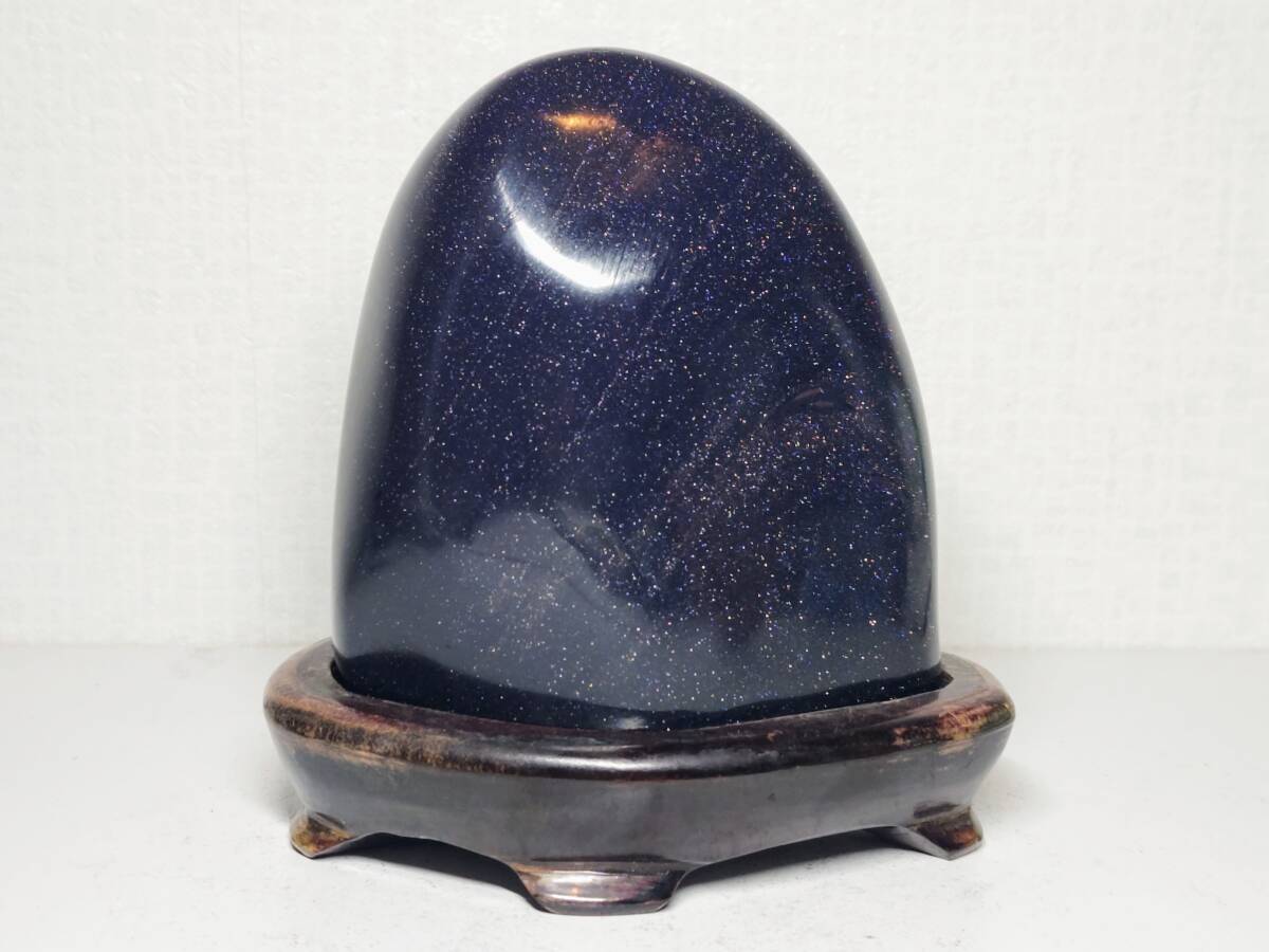 【紫金石】◆1.3kg◆ ゴールドストーン 砂金石 アベンチュリン 原石 鑑賞石 自然石 天然石 誕生石 水石 鉱物 鉱石 宝石 置物 インテリア
