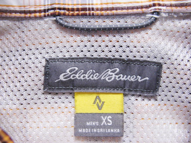 美品 エディー バウアー Eddie Bauer 吸汗速干 トラベックス 半袖シャツ 旅行 アウトドア トレッキング