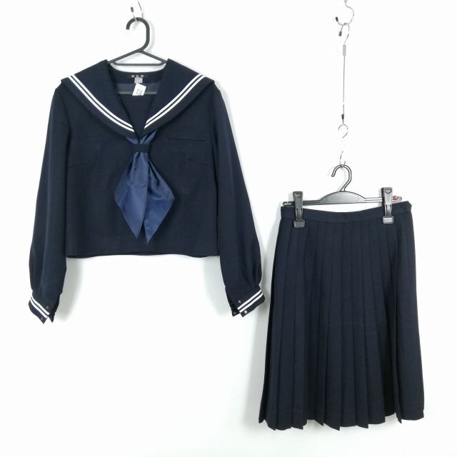 1円 セーラー服 スカート スカーフ 上下3点セット 指定 中間服 1円 セーラー服 スカート スカーフ 上下3点セット 指定 中間服