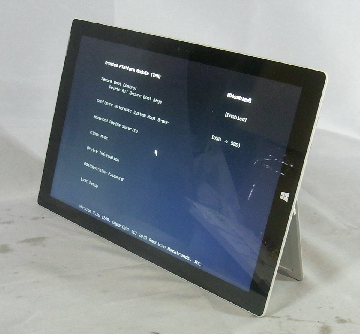 B40679 O-07112 Microsoft Surface Pro3 1631 Core i5 4300U 8GB 256GB ジャンク