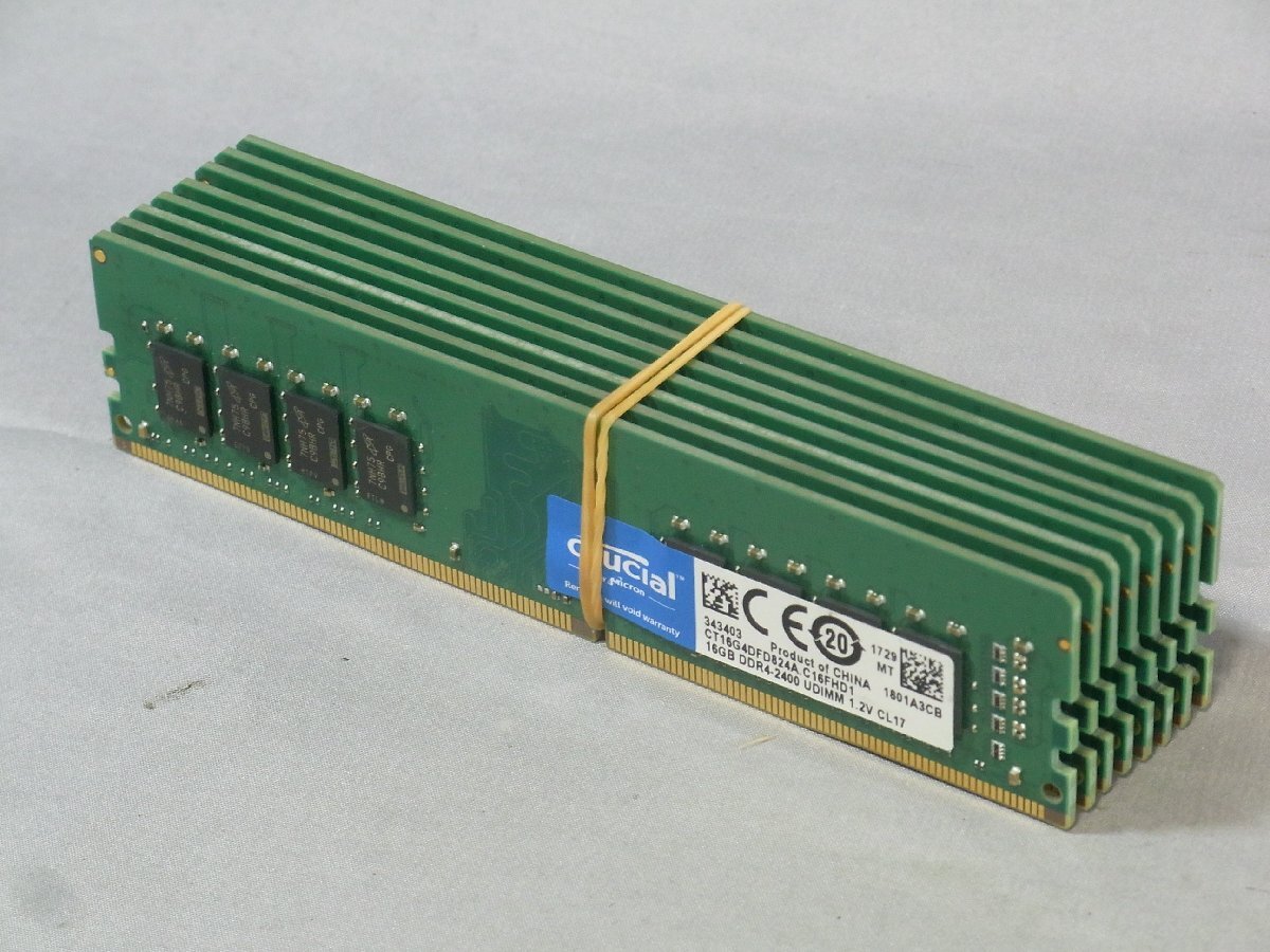 B40811 O-07284 PC4-2400 DDR4メモリー 16GB 8枚セット ジャンク