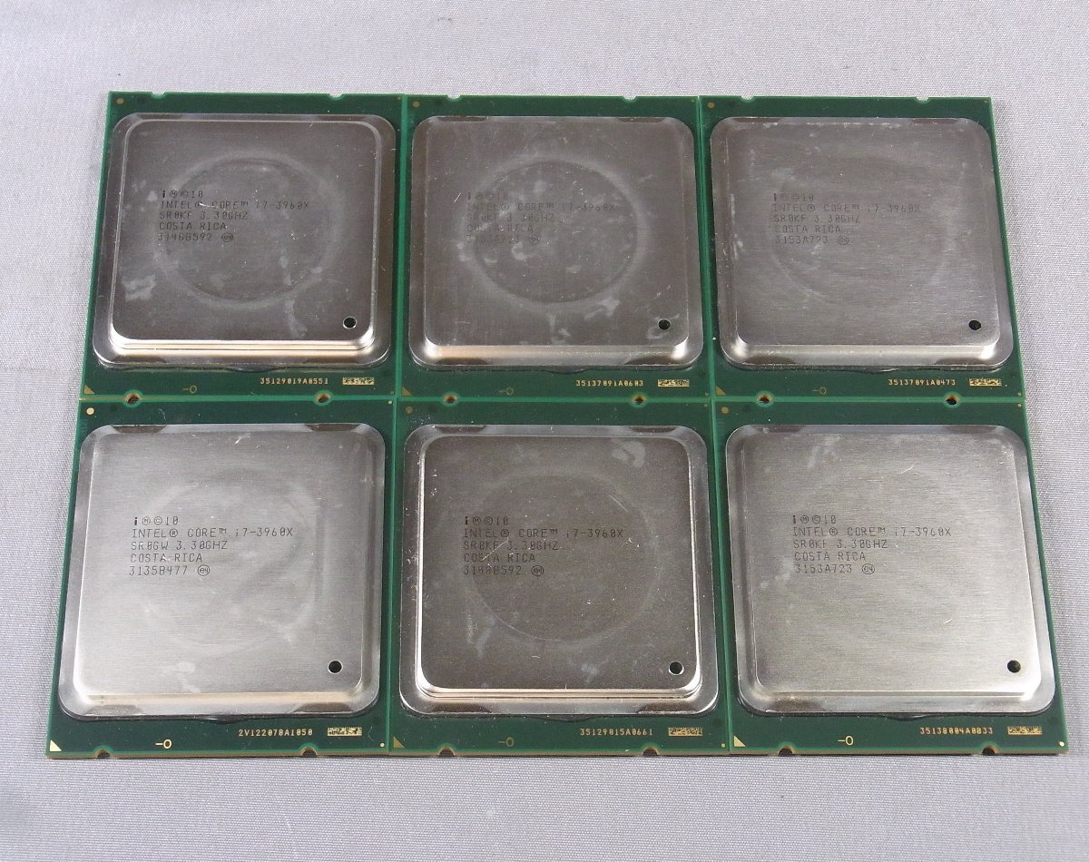 B40713 O-06403 intel Core i7-3960X LGA2011 CPU 6個セット 動作品