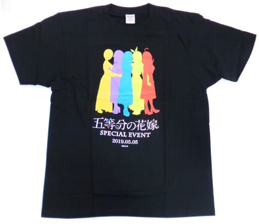 2024年最新海外 五等分の花嫁 ブラック Tシャツ シルエット イベント スペシャル その他