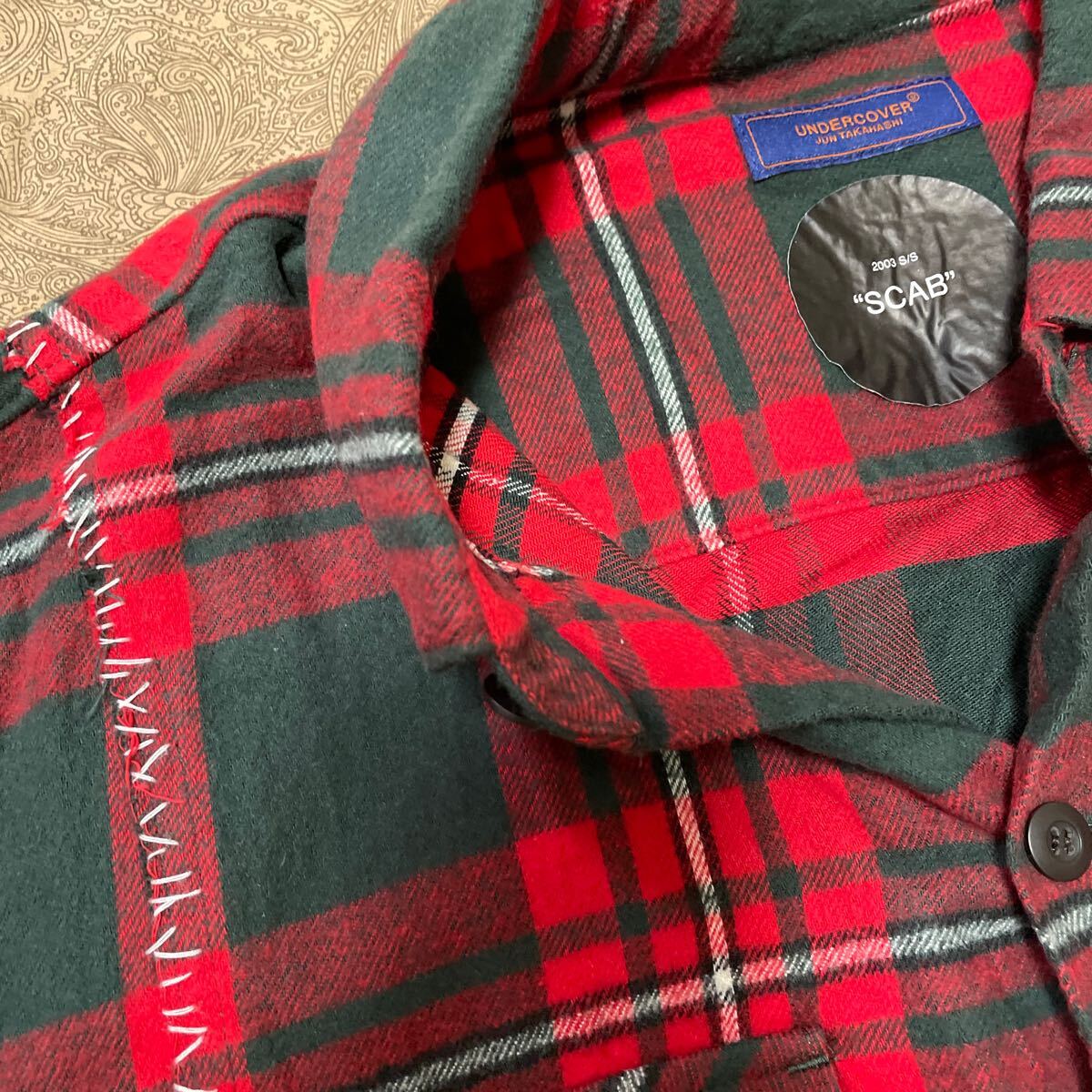 undercover scab シャツ アンダーカバー チェック アンダー undercover scab シャツ アンダーカバー チェック アンダー