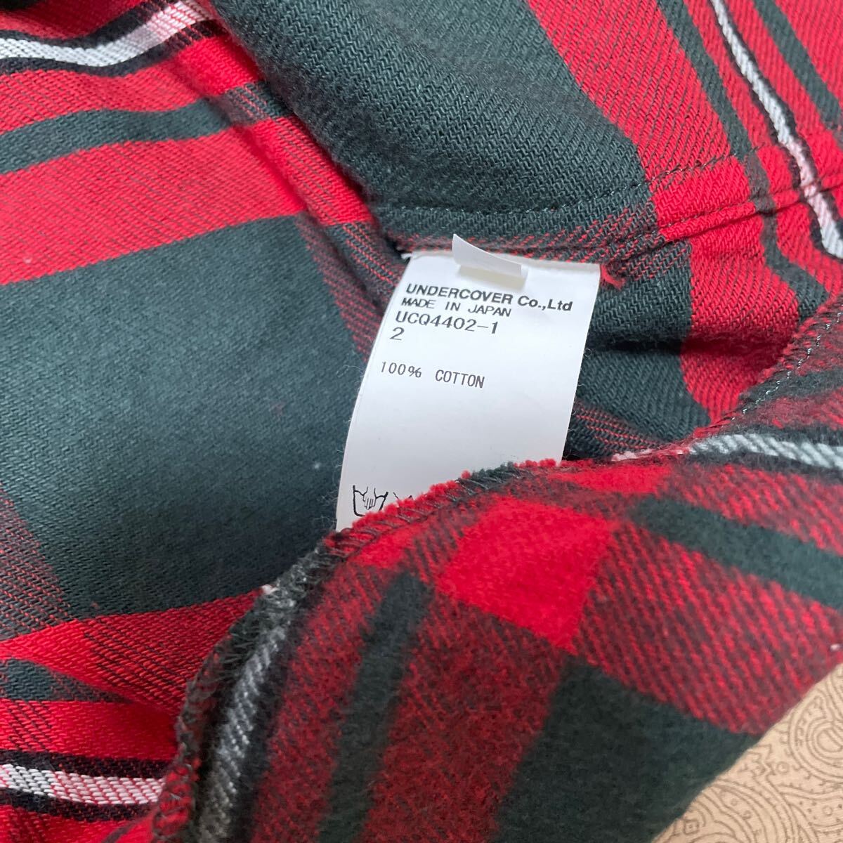 undercover scab シャツ アンダーカバー チェック アンダー undercover scab シャツ アンダーカバー チェック アンダー