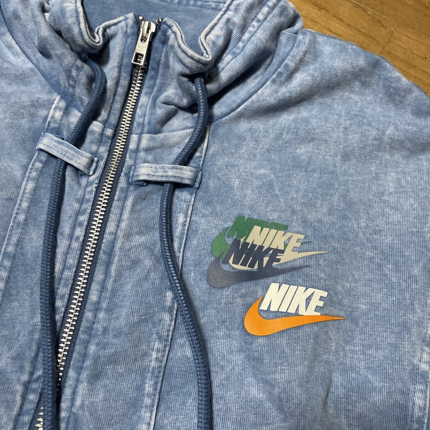 NIKE NSW XLデニム風 ジャケット '90 古着 ビンテージデザイン NIKE NSW XLデニム風 ジャケット '90 古着 ビンテージデザイン