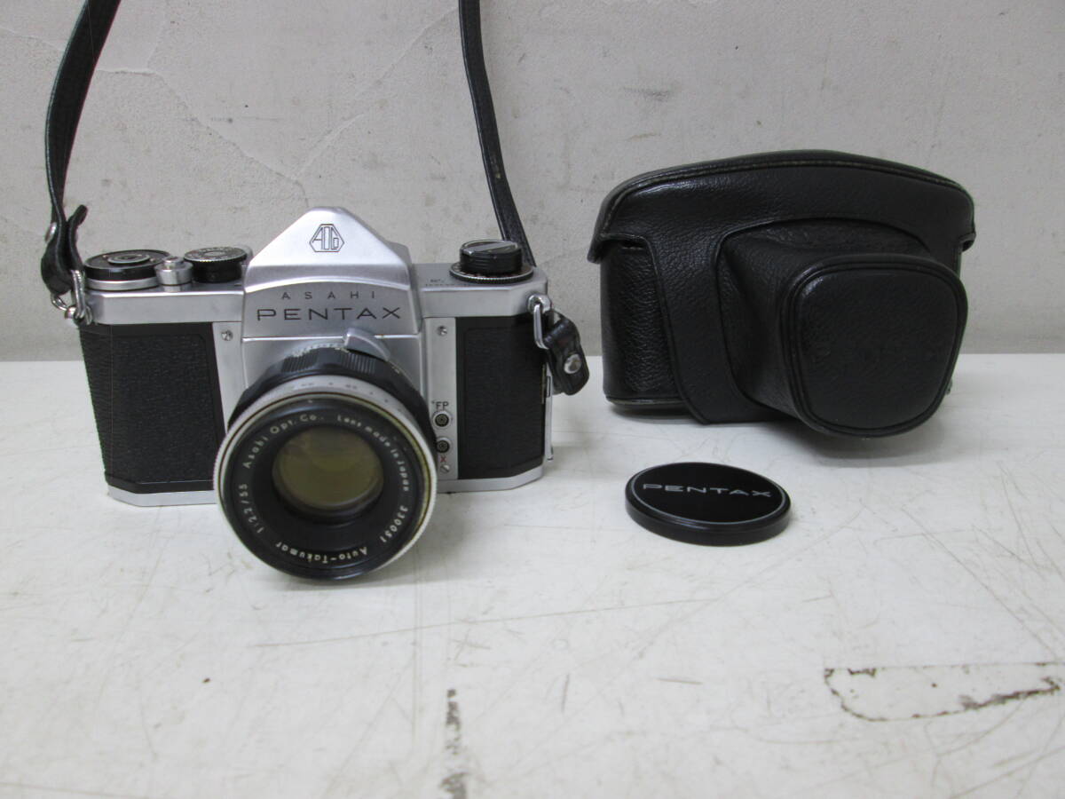 (37)☆ペンタックス PENTAX SB レンズ Auto-TAKUMAR 1:2.2 55mm 一眼レフ フィルムカメラ 動作未確認 ジャンク品