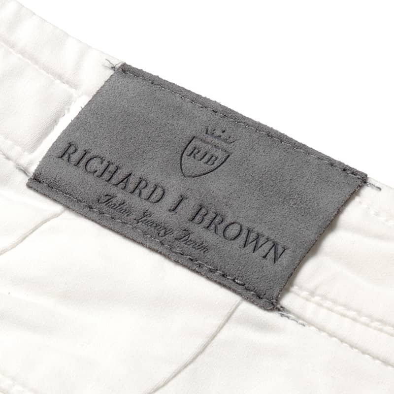 ◆【RICHARD J. BROWN(リチャードジェイブラウン)/コットンストレッチ1プリーツサイドアジャスターパンツ(MANILA/T232)】[rjb2370012-36]