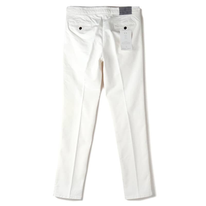 ◆【RICHARD J. BROWN(リチャードジェイブラウン)/コットンストレッチ1プリーツサイドアジャスターパンツ(MANILA/T232)】[rjb2370012-36]