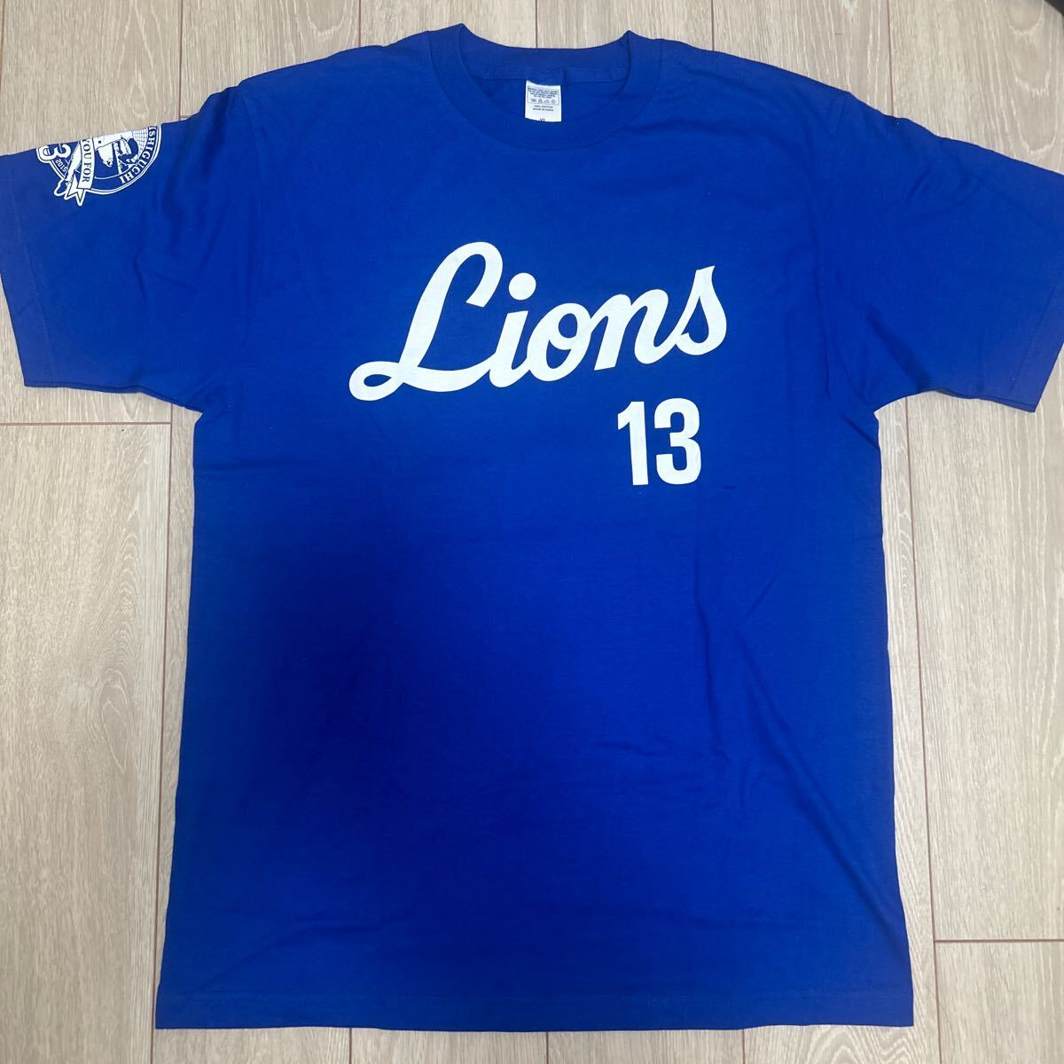 埼玉西武ライオンズ ♯13西口文也引退記念Tシャツ サイズXL(応援 埼玉西武ライオンズ ♯13西口文也引退記念Tシャツ サイズXL(応援
