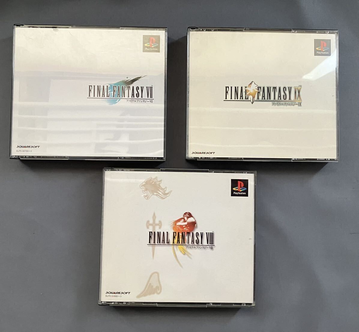 SQUARESOFT PSソフト プレイステーション FINAL FANTASY ファイナルファンタジー FF Ⅶ Ⅷ Ⅸ 3点セット