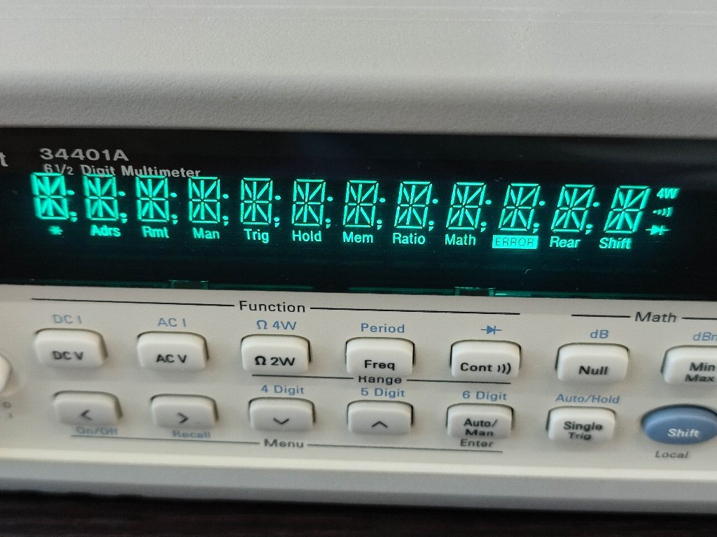 Agilent 34401A 6桁半マルチメータ 発送時に再 Agilent 34401A 6桁半マルチメータ 発送時に再