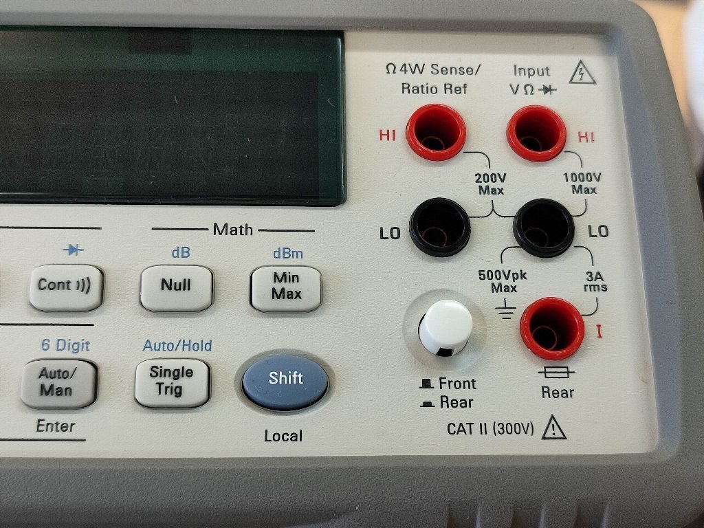Agilent 34401A 6桁半マルチメータ 発送時に再 Agilent 34401A 6桁半マルチメータ 発送時に再