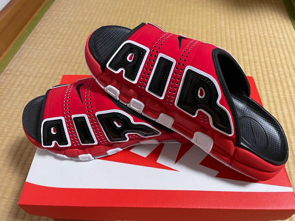 Nike Air More Uptempo Slide University Red/Black ナイキエアモアアップテンポスライド　28cm FJ6036-600