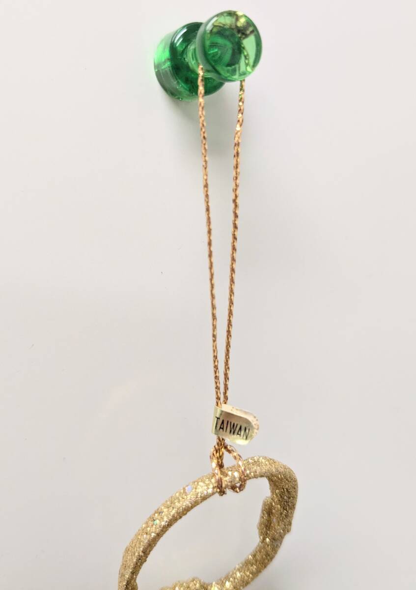 新品 未使用 超ゴージャス クリスマスオーナメント ゴールド 金 飾り付きハイヒール ラメ キラキラ かわいい 珍しい 金色コレクション
