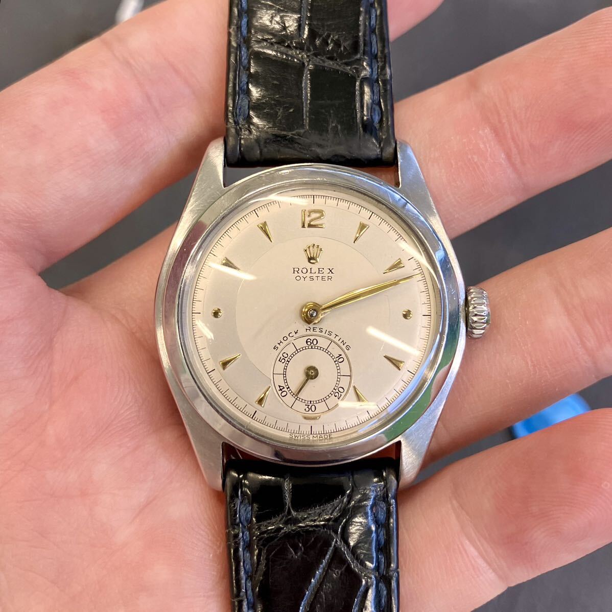 OH済】 ROLEX OYSTER 手巻きスモセコRef.6082 【1円スタート OH済】 ROLEX OYSTER 手巻きスモセコRef.6082 【1円スタート