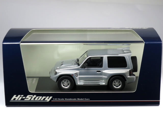 ハイストーリー 1/43 三菱 パジェロ エボリューション 1997 サテライトシルバー (HS458SL)