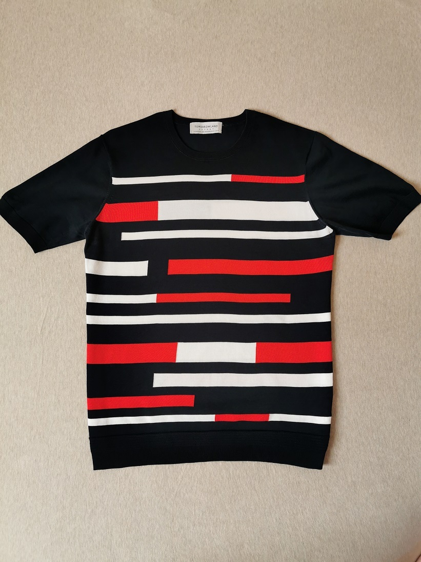 希少 Tomorrowland Tricot 人気 ニットTシャツ トリコロール レッド ネイビー ホワイト フラッグショップで購入