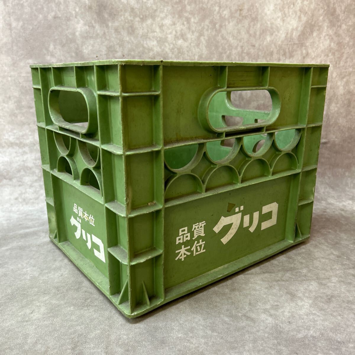 ビンテージ！レトロ！グリコ　コンテナ 送料込＞グリコ 配達ケース コンテナ/牛乳コンテナ 飲料 昭和