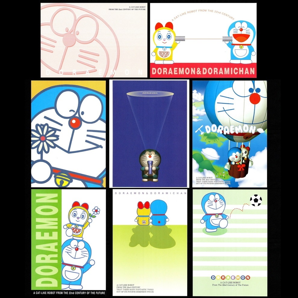 открытка с видом аниме Doraemon DORAEMON Showa Note SHOWA NOTE. рисунок. отличается 8 шт. комплект не использовался оригинал прозрачный пакет входить хранение товар открытка 