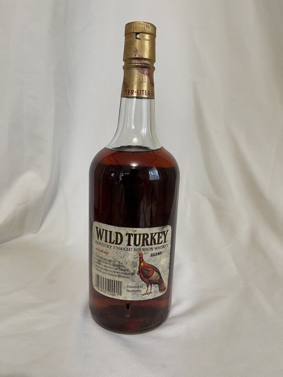 ビッグサイズ ワイルドターキー 8年 1000ml 未開栓 WILD TURKEY ウイスキー 旧ボトル 金キャップ バーボン BOURBON(バーボン )|売買されたオークション情報、Yahoo!オークション(旧ヤフオク!) の商品情報をアーカイブ公開 - オークファン(aucfan.com)