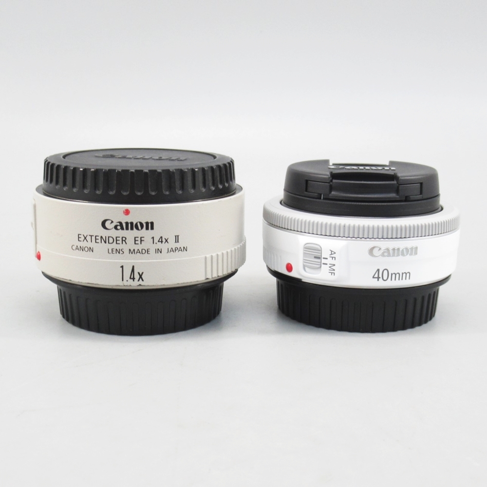 1円〜 Canon キヤノン EF 40mm 2.8 STM / エクステンダー EF 1.4x II ※動作未確認 現状品 101-2950658【O商品】