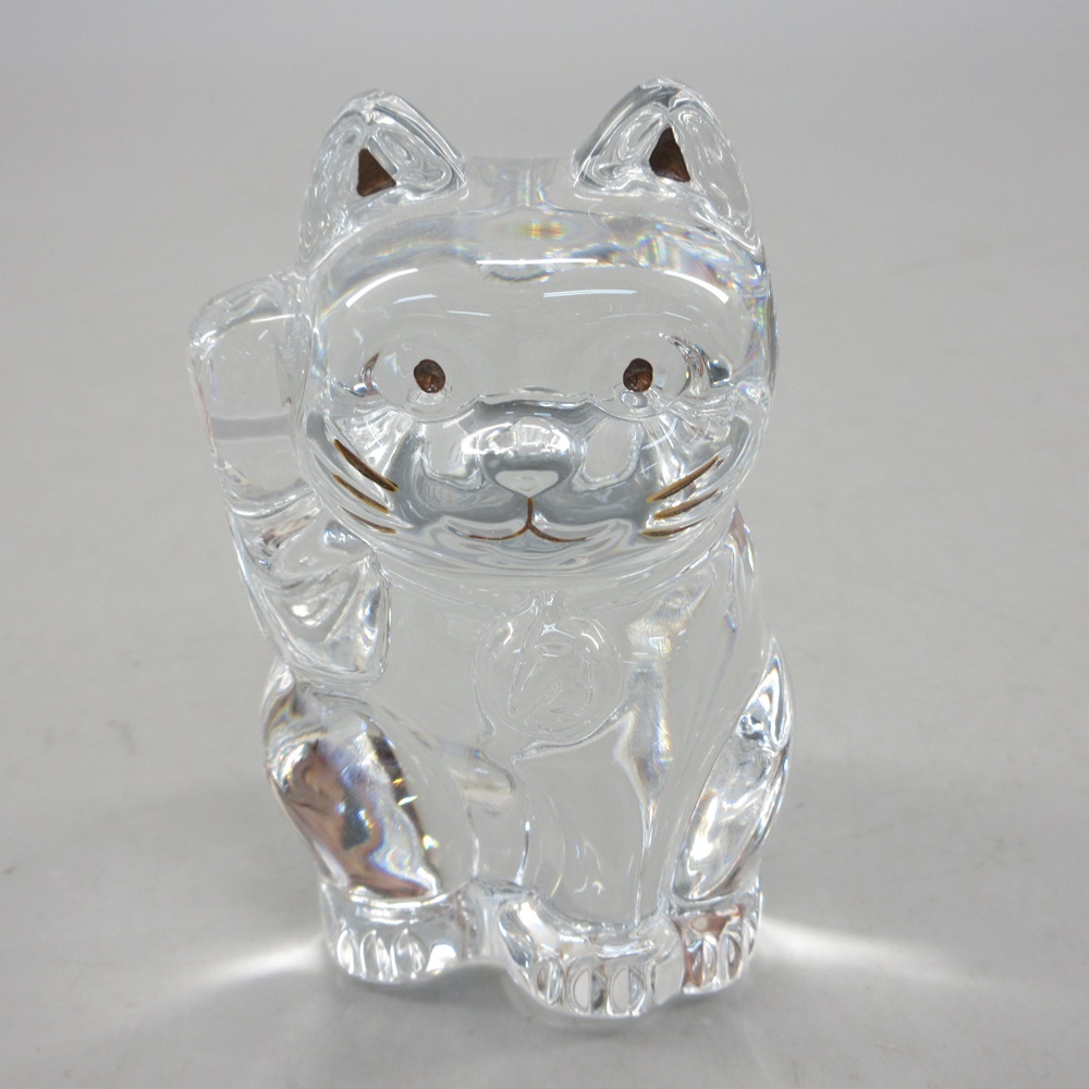 1円〜 Baccarat バカラ ラッキーキャット 計2点 招き猫