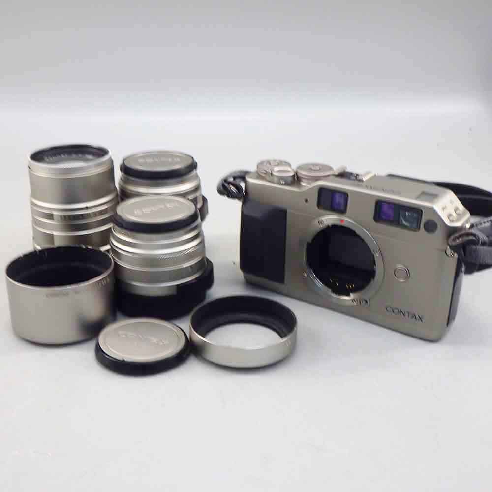 1円〜 Contax コンタックス G１レンズ Planar 2/45 Sonnar 2.8/90 Biogon 2.8/28 ※動作未確認 現状品 カメラ 246-3002544【O商品】