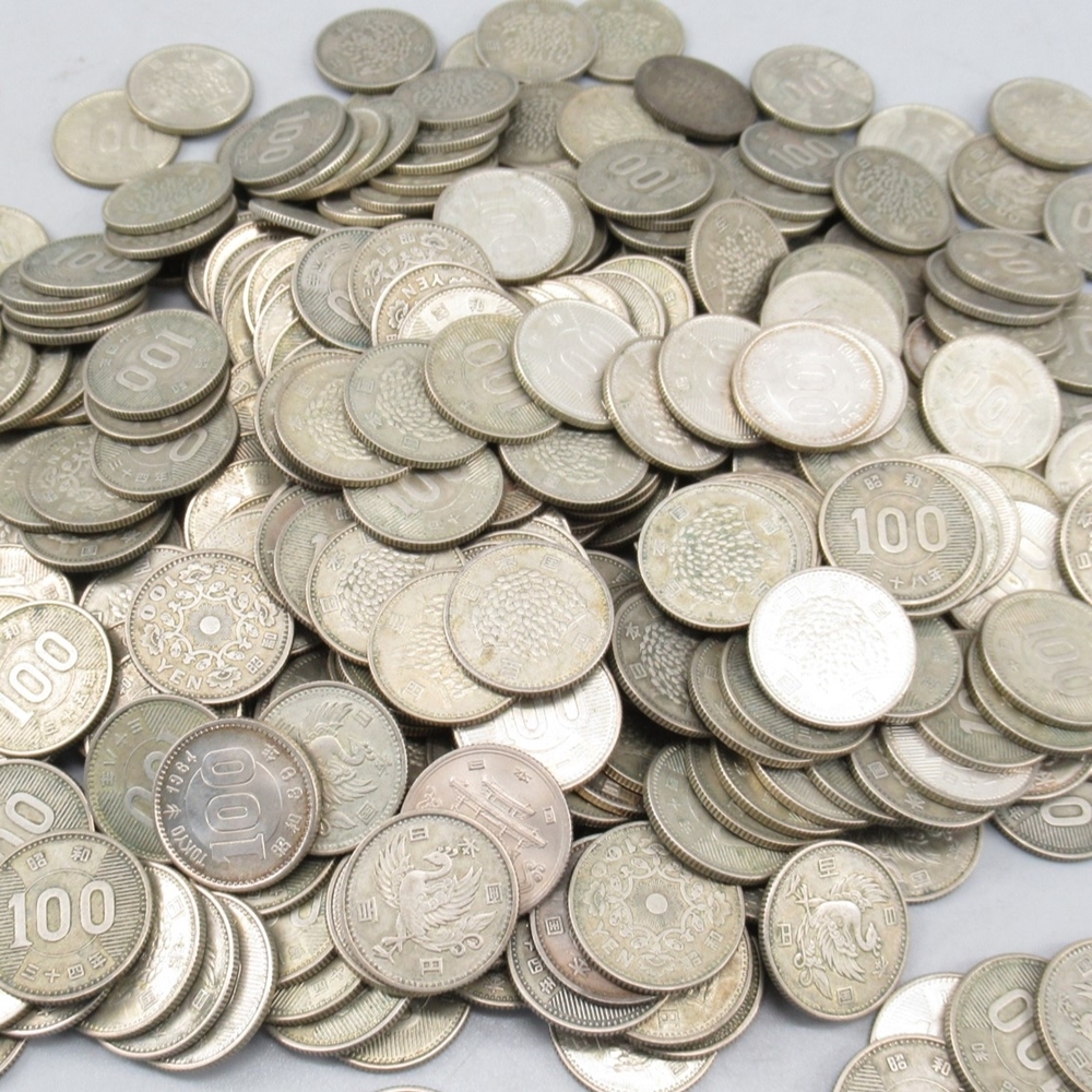1円〜 100円銀貨まとめ 総重量:約1.48kg 百円 硬貨 古銭 昭和 貨幣 190-2991461【O商品】
