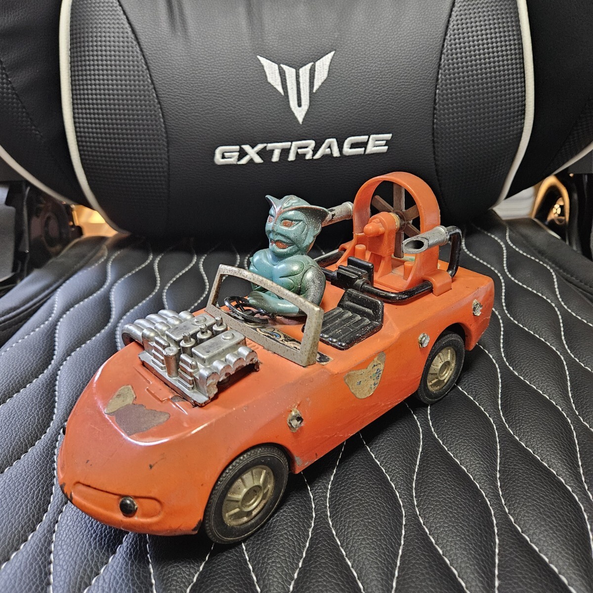 ブリキ 当時物 レトロ ヴィンテージ ミニカー　バロム1 マッハロッド　バロムワン　ポピー　東映