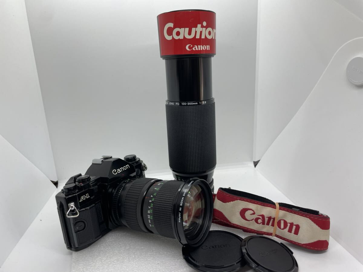 【CK229】 美品 Canon / キャノン / AE-1 / FD 35-105mm f3.5 / FD 100-300mm f5.6