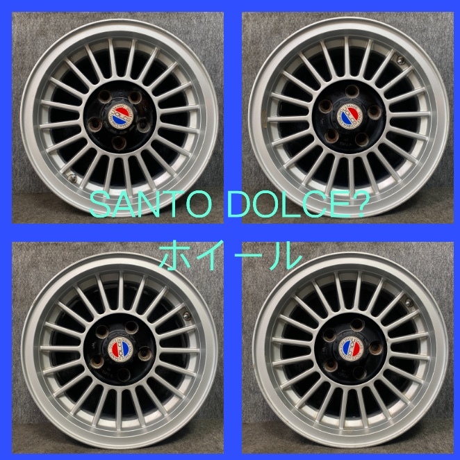 ★激安！売り切り SANTO DOLCE? 旧車 ホイール 14インチ ★14×6JJ ET +12 PCD114.3 ★5H★中古 4本★