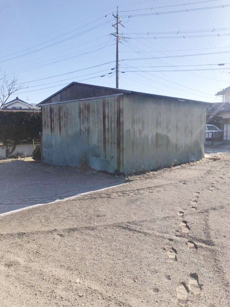 鉄骨倉庫(骨組のみ) 基礎コンクリート付き 解体済み 引取限定 幅 鉄骨倉庫(骨組のみ) 基礎コンクリート付き 解体済み 引取限定 幅