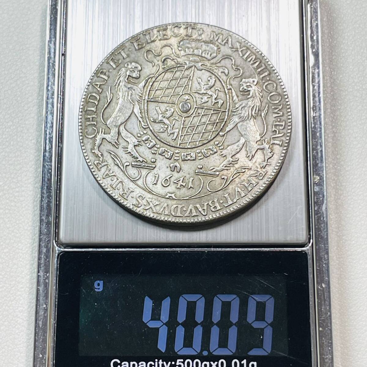 ドイツ 硬貨 古銭 バイエルン州 1641年 マクシミリアン1世 聖母