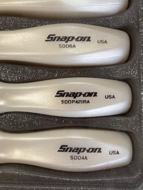  Snap-on driver set SDDX70APW pearl white old grip hard grip 7 pcs set 