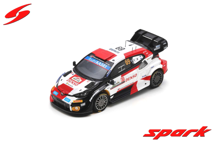 SPARK（スパーク） 1/43 トヨタ GRヤリス Rally1 2023 ラリー・ジャパン 3位 #69 K.ロバンペラ ミニカー