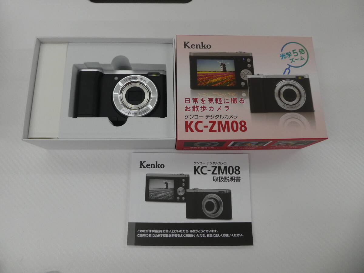 ☆ ケンコー Kenko KC-ZM08 デジタルカメラ 光学5倍ズーム 未使用保管品 1円スタート ☆