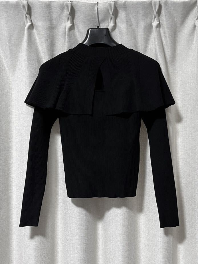 SNIDEL スナイデル Sustainable2way ケープ ニット プルオーバー 定価13,970円