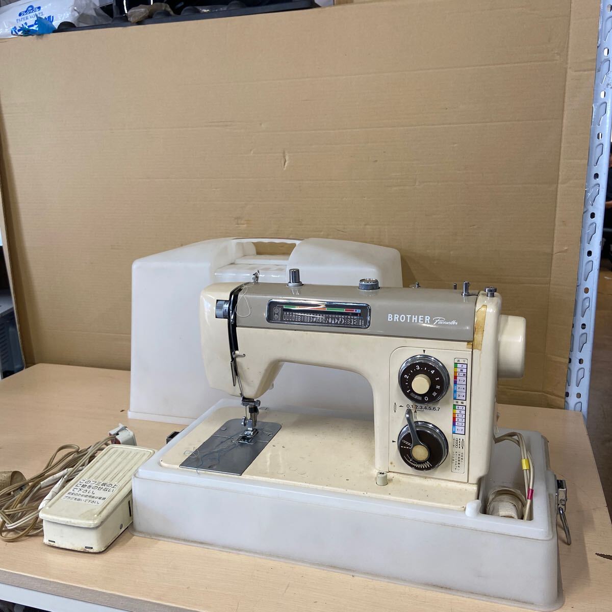 UTm115 BROTHER ブラザー Pacesetter ZZ2-B721 ミシン ハンドクラフト 手芸 ペースセッター 通電のみ確認済み 現状品
