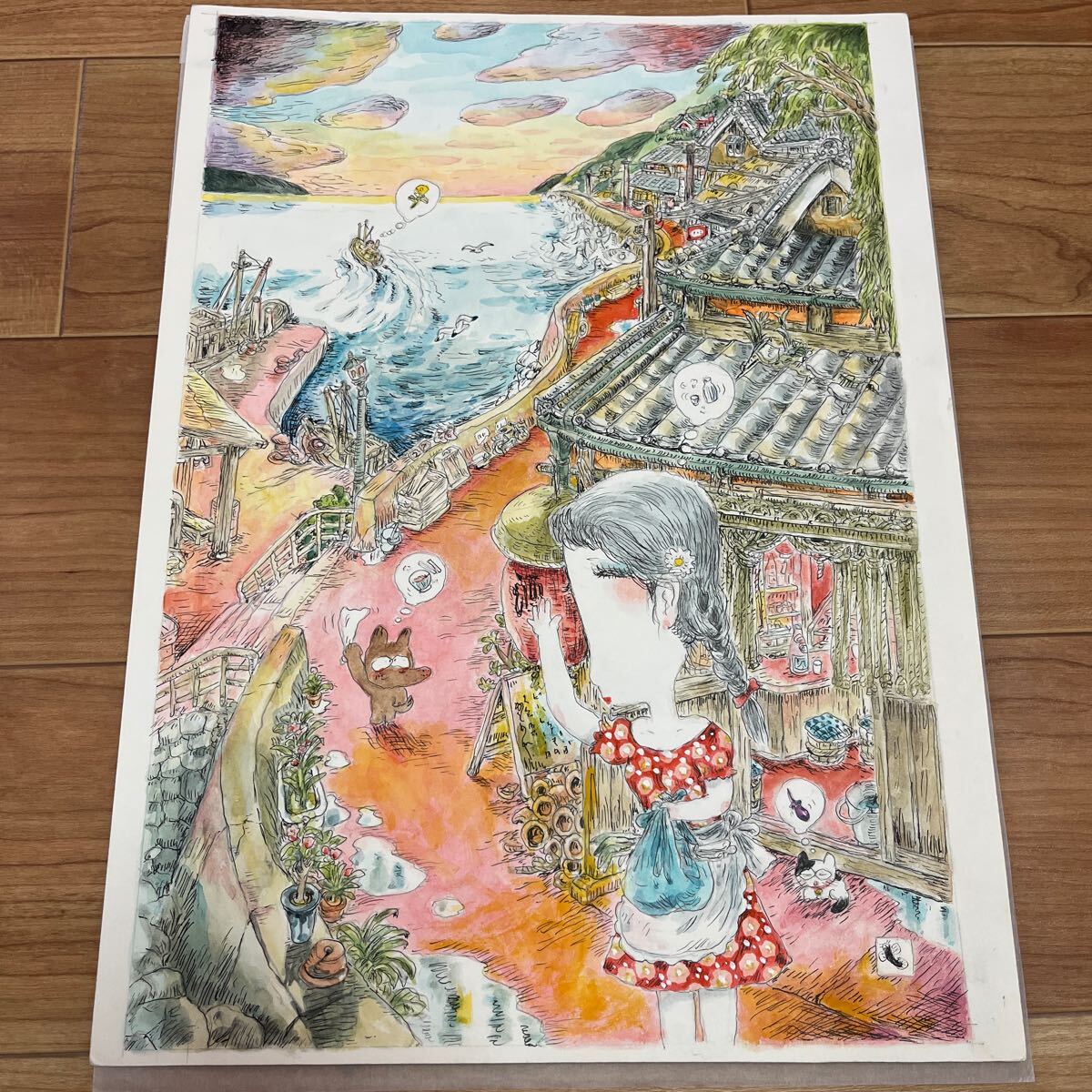 Yahoo!オークション - 滝田ゆう 大型肉筆原画 -「昭和夢情話」港 Yahoo!オークション - 滝田ゆう 大型肉筆原画 -「昭和夢情話」港