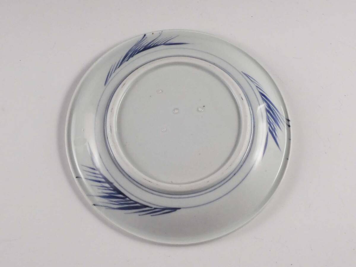 栄 古伊万里 染付 兎図 飾皿 22.5cm 無傷完品 江戸期 48kw83(染 栄 古伊万里 染付 兎図 飾皿 22.5cm 無傷完品 江戸期 48kw83(染