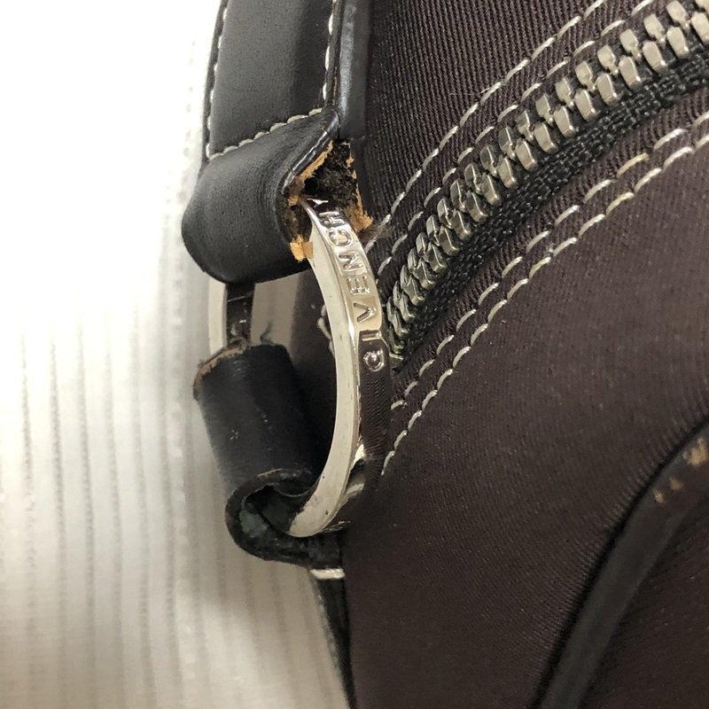  неиспользуемый товар класс GIVENCHYji van si. плечо Brown парусина 2WAY IW408DB02GVN60