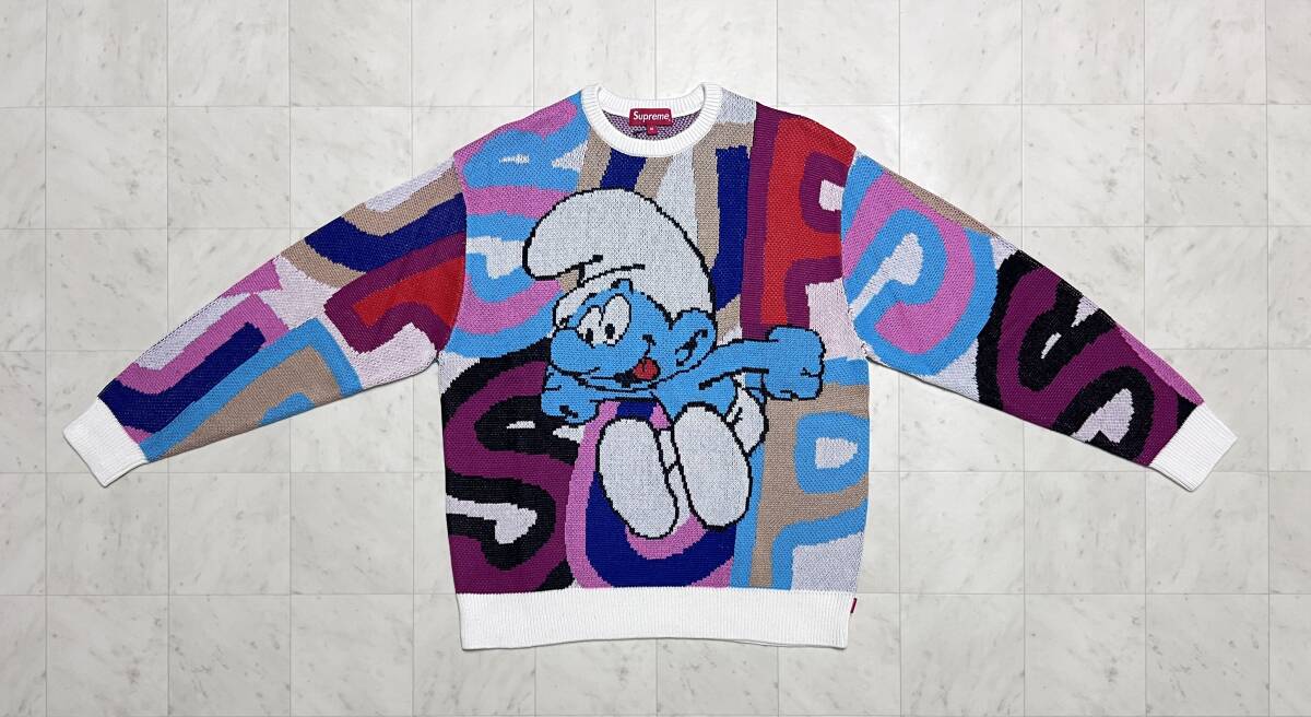 新品】Supreme シュプリーム【Smurfs Sweater】20AW スマーフ 新品】Supreme シュプリーム【Smurfs Sweater】20AW スマーフ