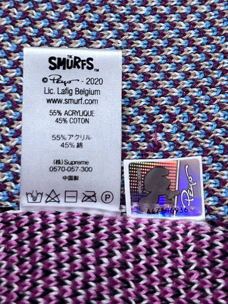 新品】Supreme シュプリーム【Smurfs Sweater】20AW スマーフ 新品】Supreme シュプリーム【Smurfs Sweater】20AW スマーフ